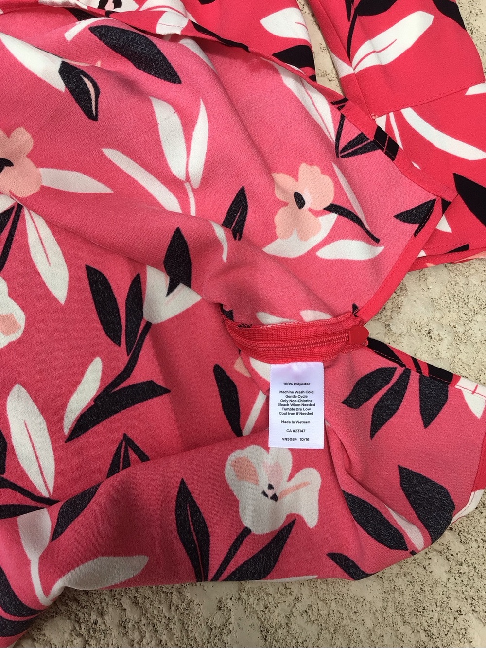 NWT Talbots floral print bell sleeve blouse - Picture 6 of 6